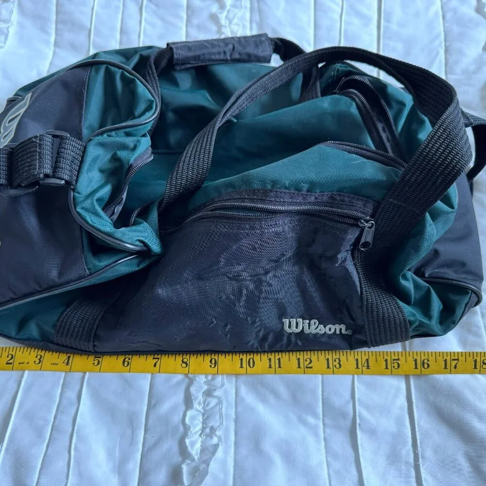 Vintage Wilson Duffle Bag Green and Black
